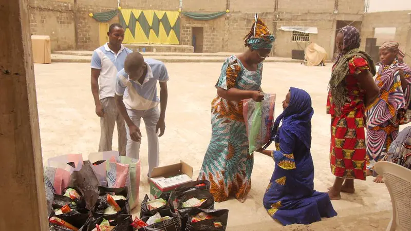Archive photograph from a Funke Adeyemo Foundation outreach in 2018.