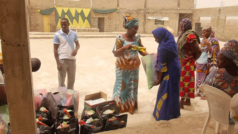Archive photograph from a Funke Adeyemo Foundation outreach in 2018.