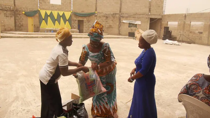 Archive photograph from a Funke Adeyemo Foundation outreach in 2018.