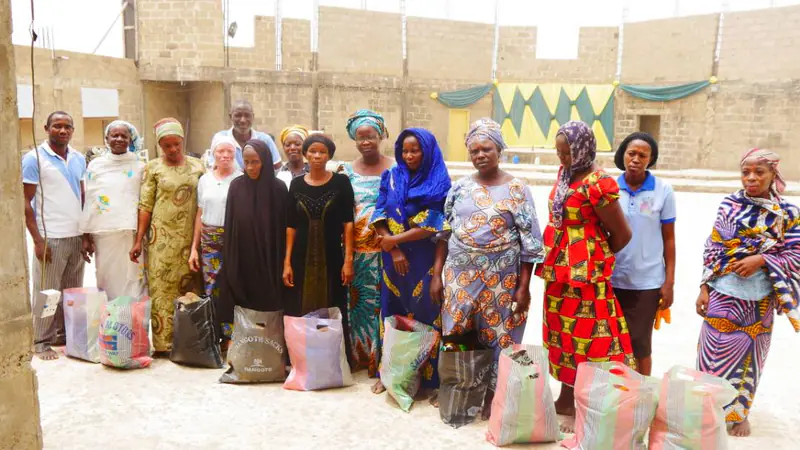 Archive photograph from a Funke Adeyemo Foundation outreach in 2018.