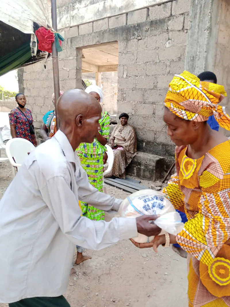 Archive photograph from a Funke Adeyemo Foundation outreach in 2020.