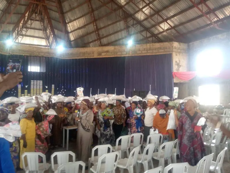 Archive photograph from a Funke Adeyemo Foundation outreach in 2022.