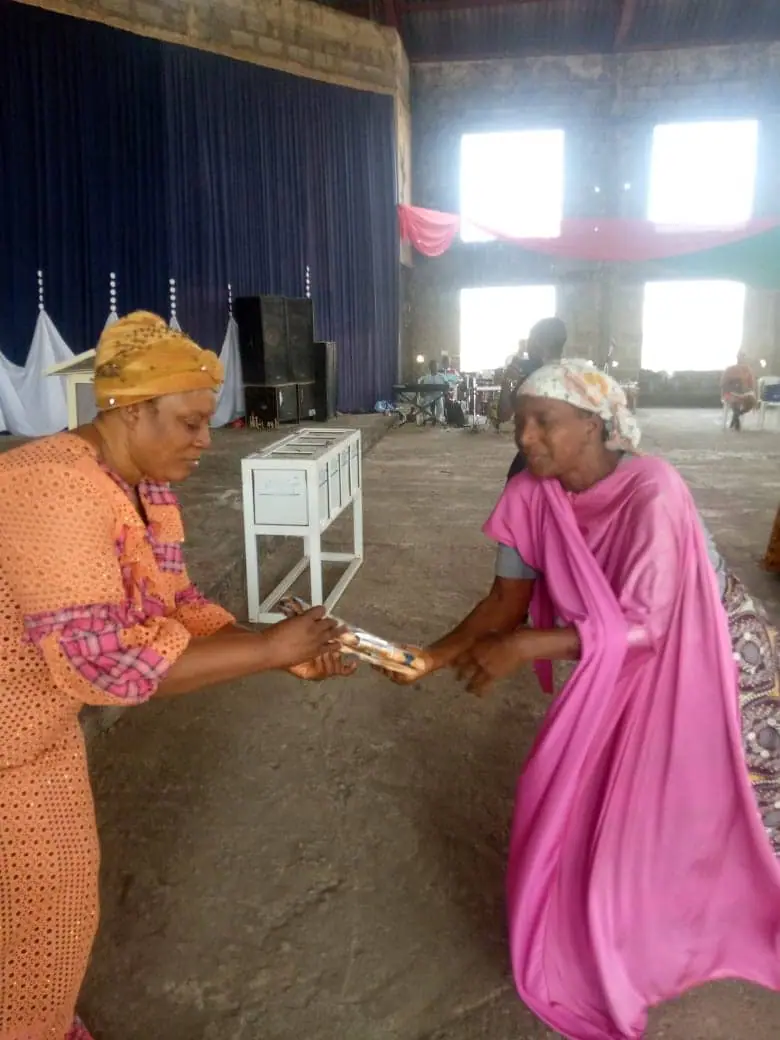 Archive photograph from a Funke Adeyemo Foundation outreach in 2022.