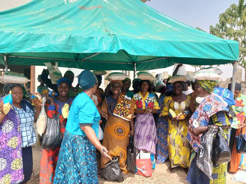 Archive photograph from a Funke Adeyemo Foundation outreach in 2023.