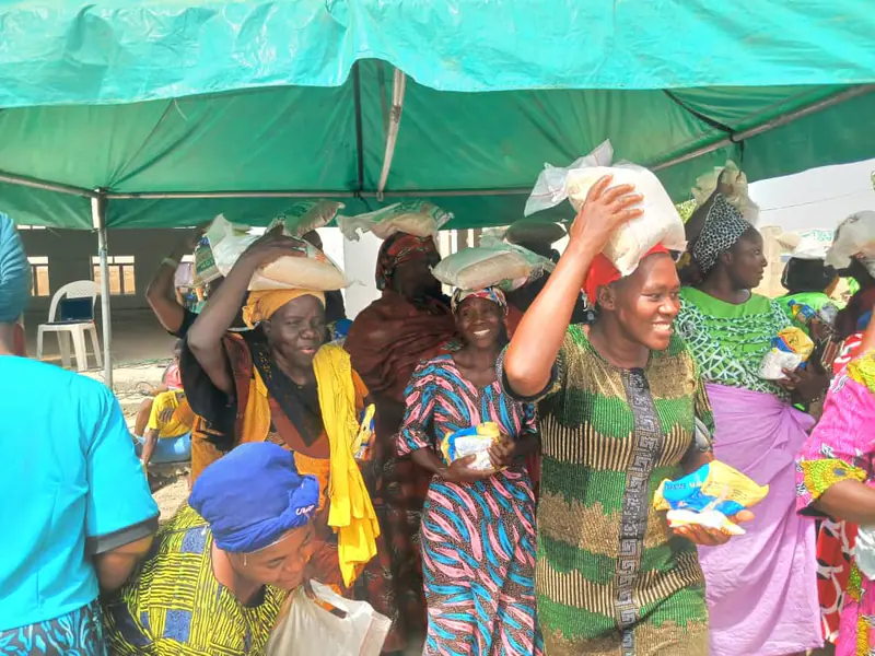 Archive photograph from a Funke Adeyemo Foundation outreach in 2023.