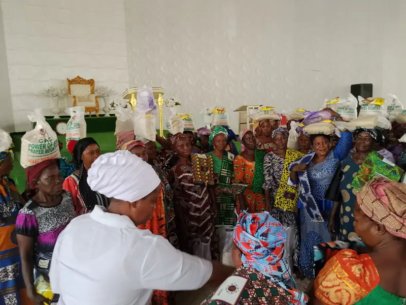 Archive photograph from a Funke Adeyemo Foundation outreach in 2024.