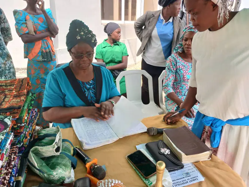 Archive photograph from a Funke Adeyemo Foundation outreach in 2024.