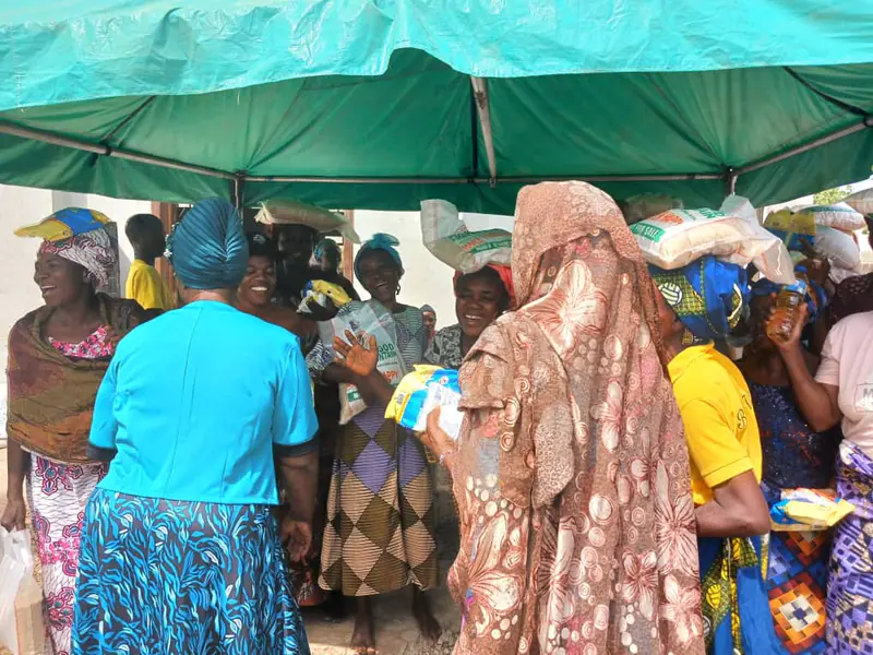 Archive photograph from a Funke Adeyemo Foundation outreach in 2024.